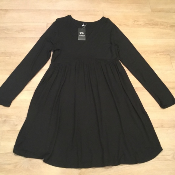 Women’s Causal Long Sleeve Midi Dress With Pockets - Picture 4 of 6